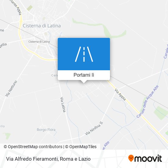 Mappa Via Alfredo Fieramonti