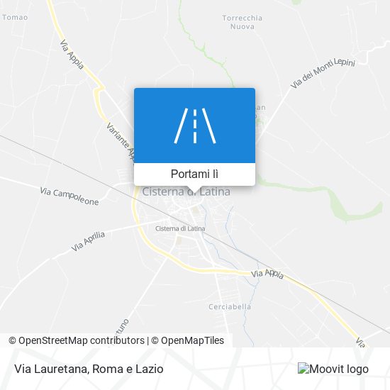 Mappa Via Lauretana