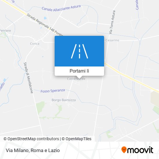 Mappa Via Milano