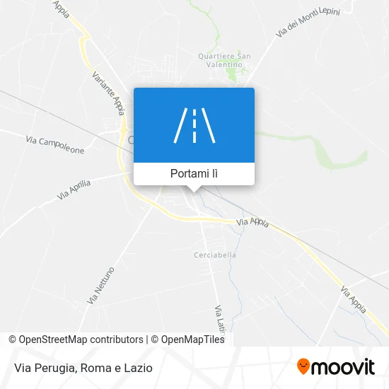 Mappa Via Perugia
