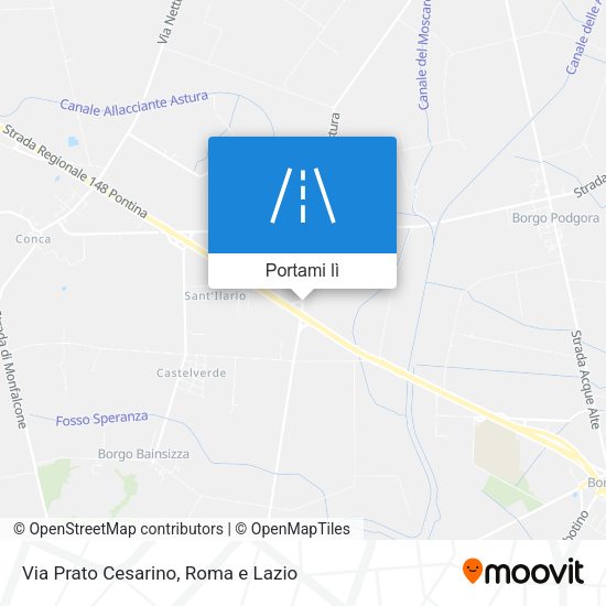Mappa Via Prato Cesarino
