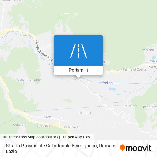 Mappa Strada Provinciale Cittaducale-Fiamignano