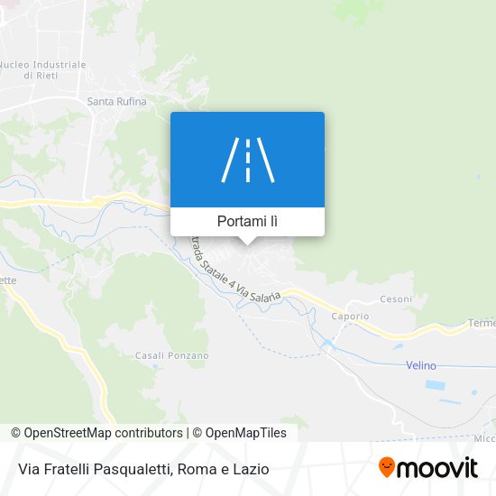 Mappa Via Fratelli Pasqualetti