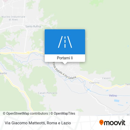 Mappa Via Giacomo Matteotti