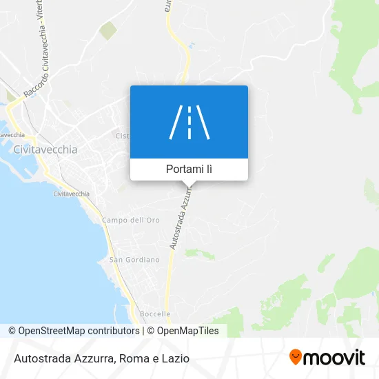 Mappa Autostrada Azzurra