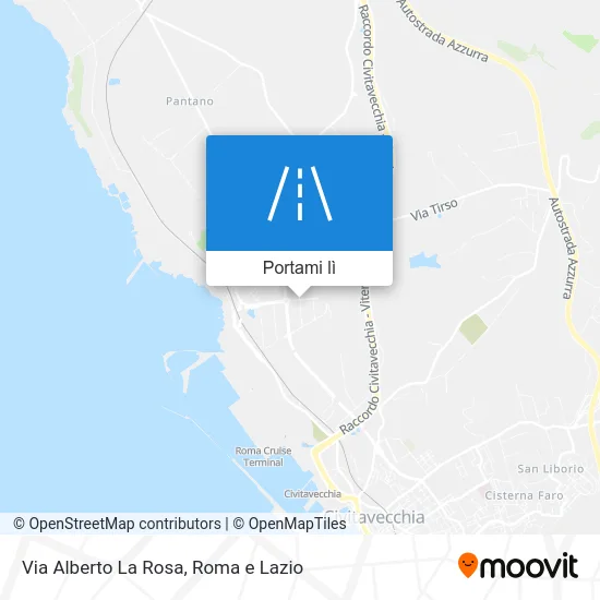 Mappa Via Alberto La Rosa