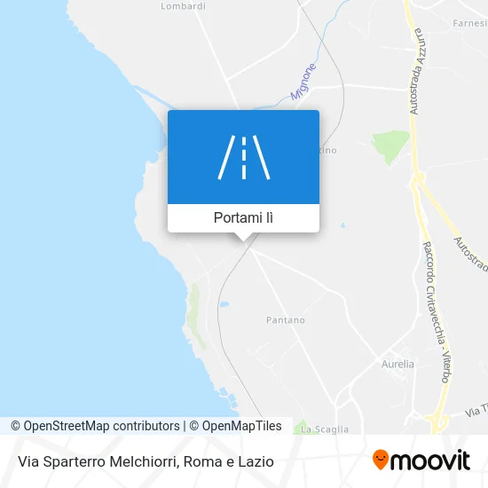 Mappa Via Sparterro Melchiorri