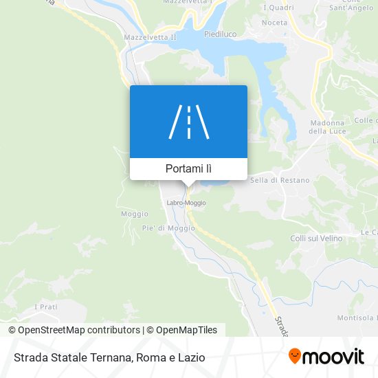 Mappa Strada Statale Ternana