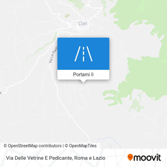 Mappa Via Delle Vetrine E Pedicante