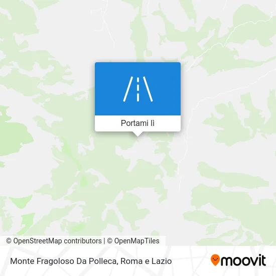 Mappa Monte Fragoloso Da Polleca