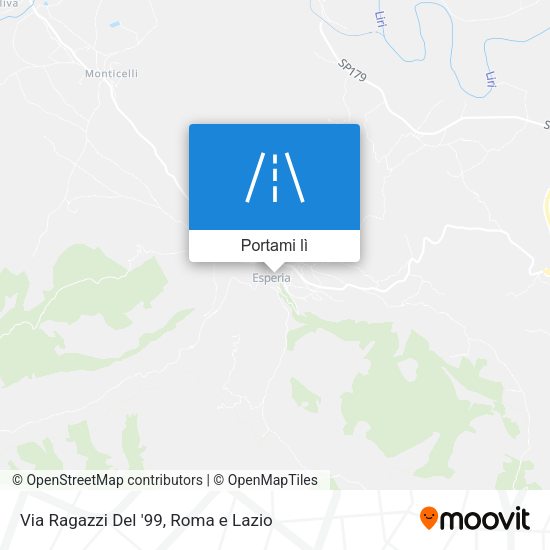 Mappa Via Ragazzi Del '99