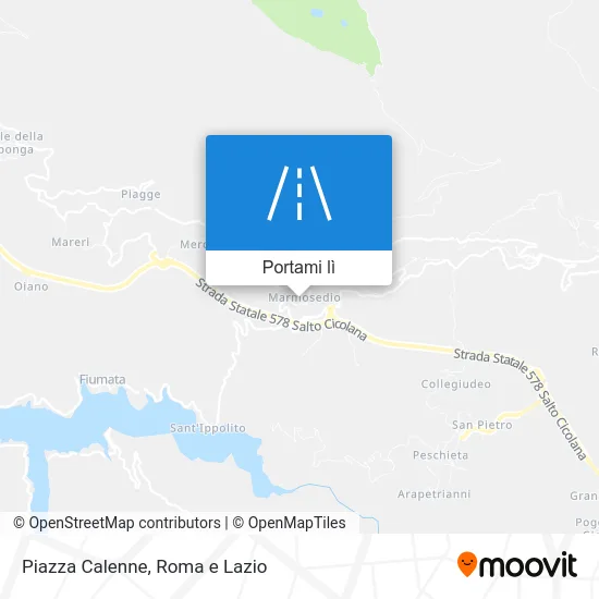 Mappa Piazza Calenne