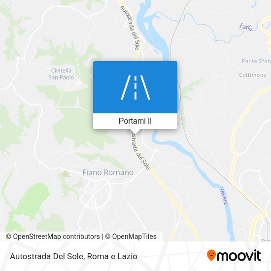 Mappa Autostrada Del Sole