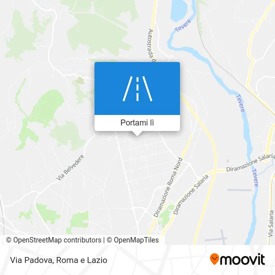 Mappa Via Padova