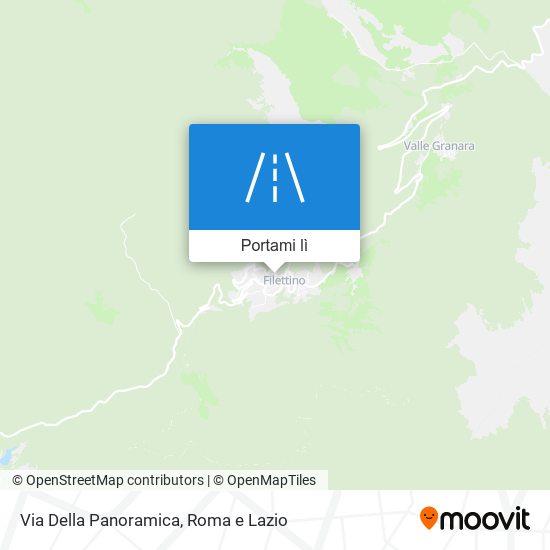Mappa Via Della Panoramica