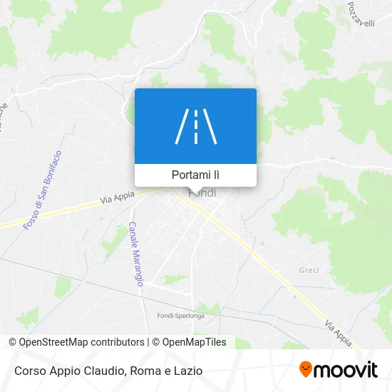 Mappa Corso Appio Claudio