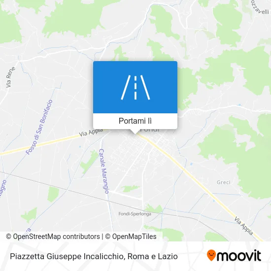 Mappa Piazzetta Giuseppe Incalicchio