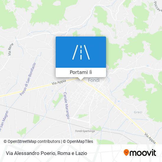 Mappa Via Alessandro Poerio
