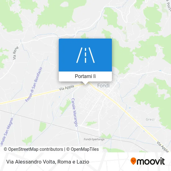 Mappa Via Alessandro Volta