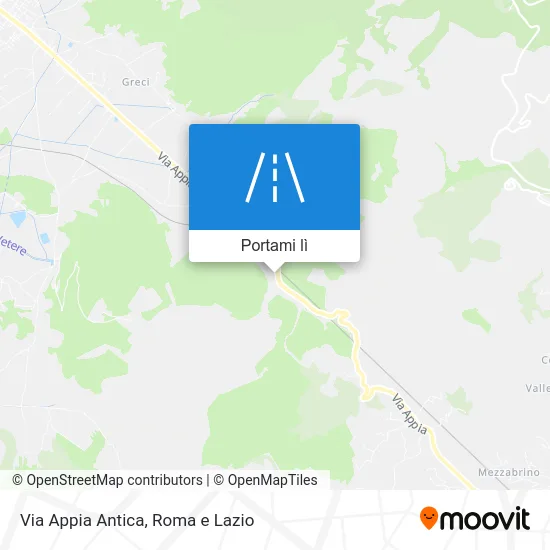 Mappa Via Appia Antica