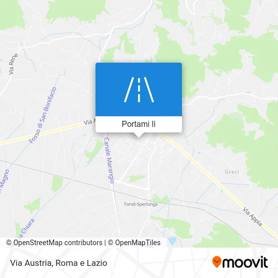 Mappa Via Austria