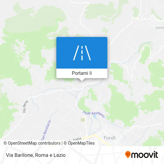 Mappa Via Barilone