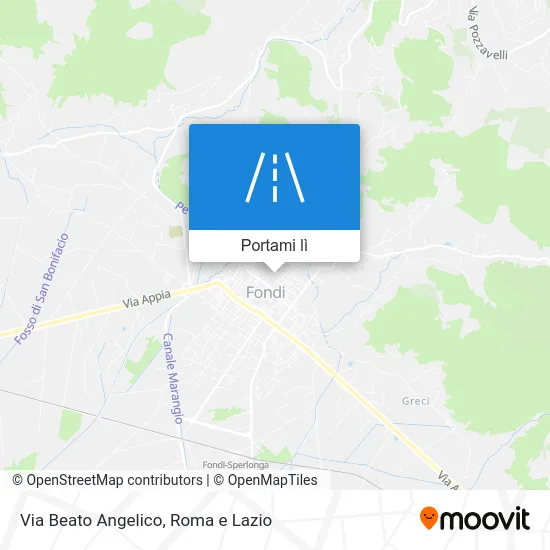 Mappa Via Beato Angelico