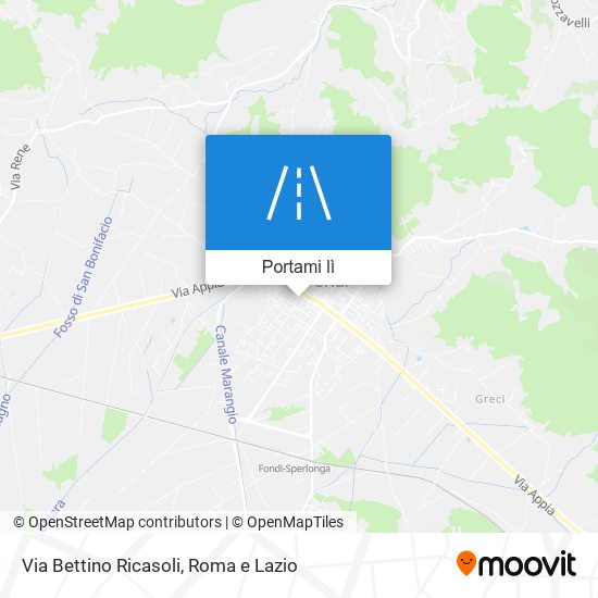 Mappa Via Bettino Ricasoli
