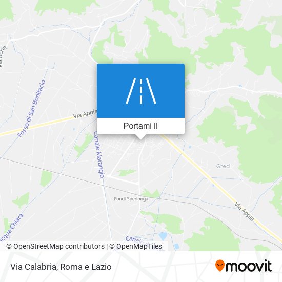 Mappa Via Calabria