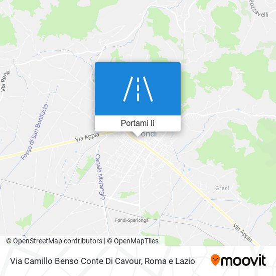 Mappa Via Camillo Benso Conte Di Cavour