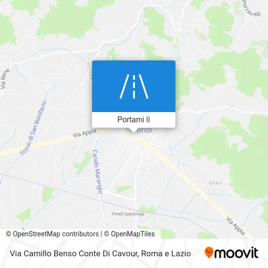 Mappa Via Camillo Benso Conte Di Cavour