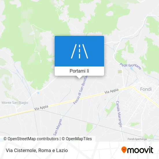 Mappa Via Cisternole