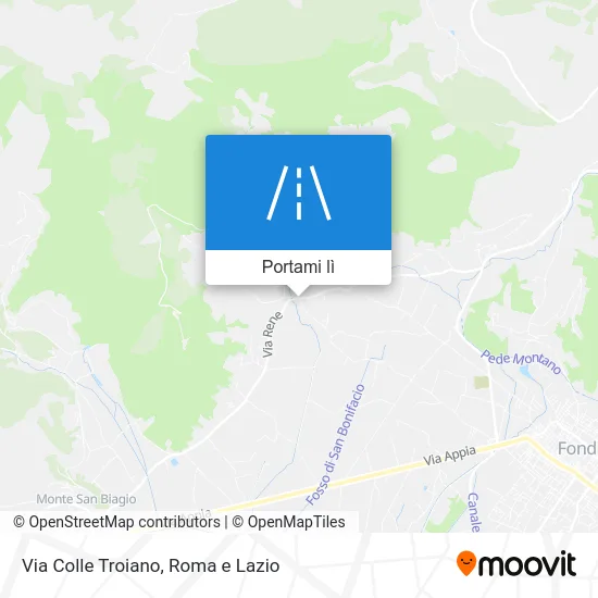 Mappa Via Colle Troiano