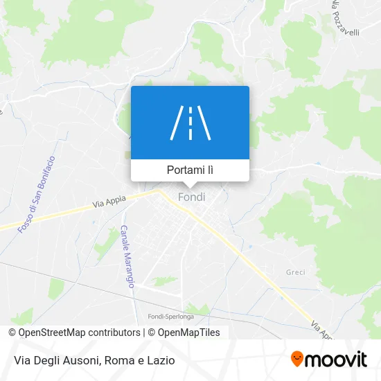 Mappa Via Degli Ausoni