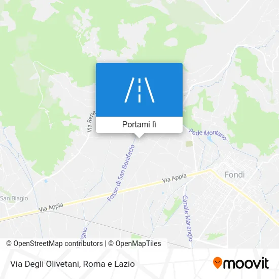 Mappa Via Degli Olivetani