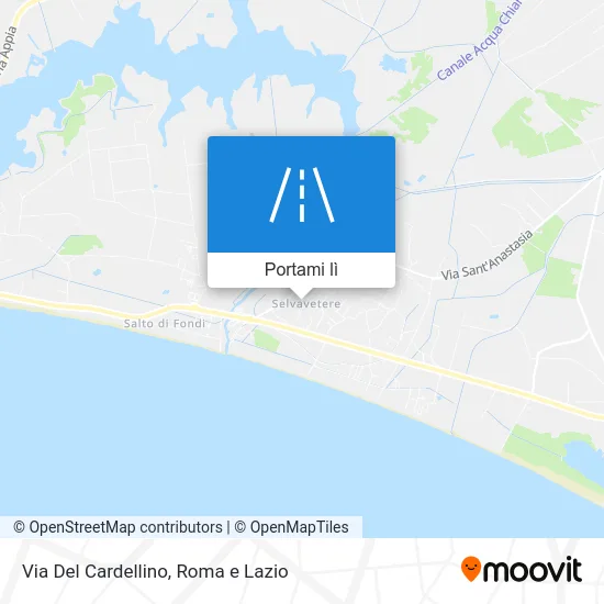 Mappa Via Del Cardellino