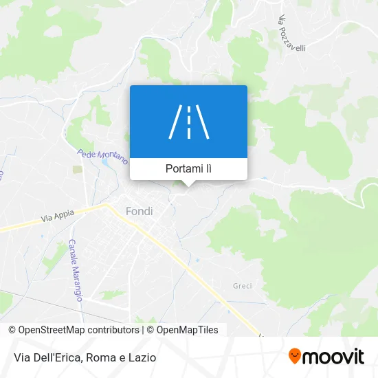 Mappa Via Dell'Erica