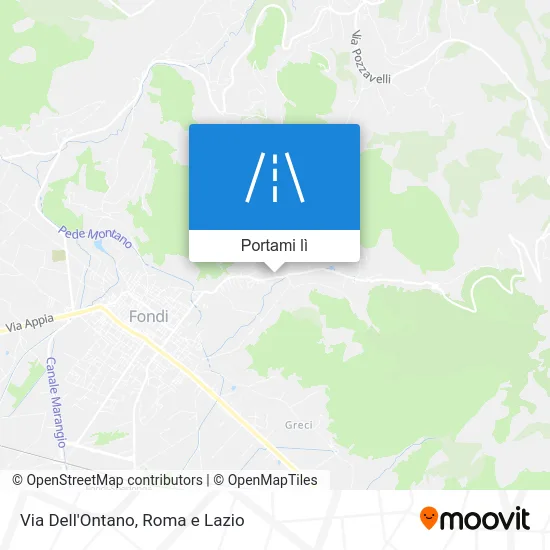 Mappa Via Dell'Ontano