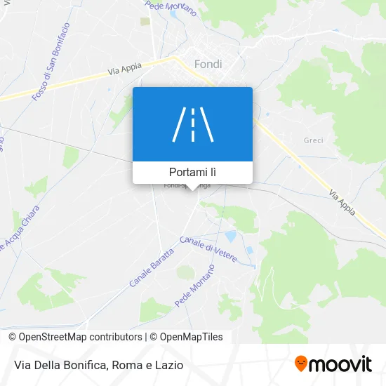 Mappa Via Della Bonifica