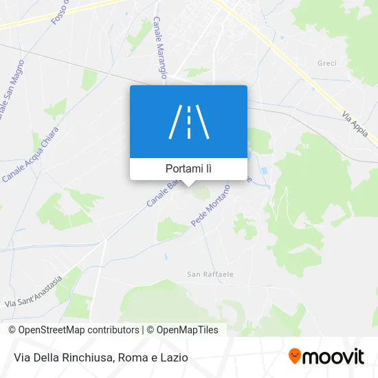 Mappa Via Della Rinchiusa