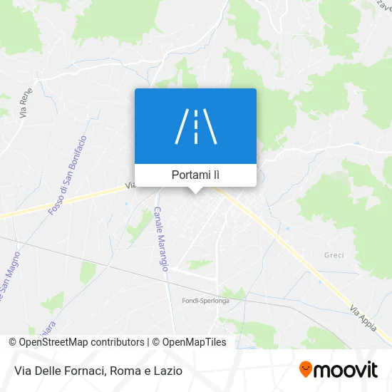 Mappa Via Delle Fornaci