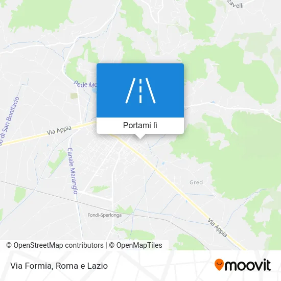 Mappa Via Formia
