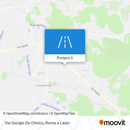 Mappa Via Giorgio De Chirico