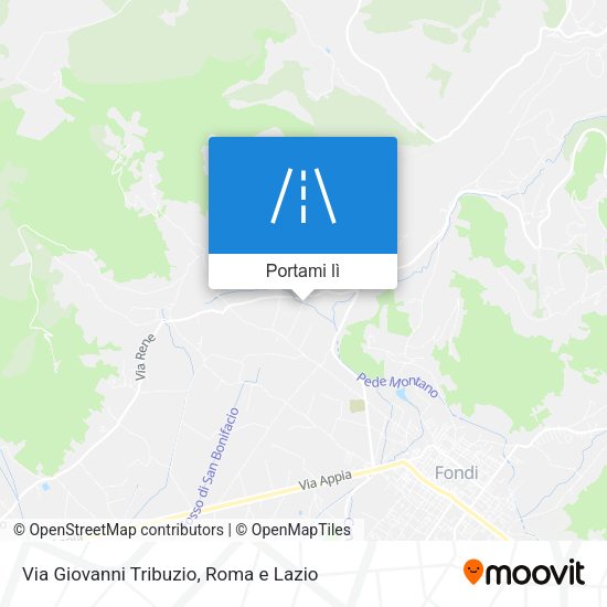 Mappa Via Giovanni Tribuzio