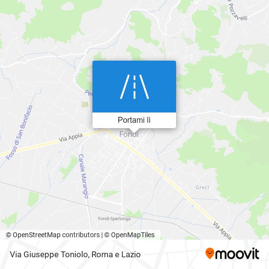 Mappa Via Giuseppe Toniolo