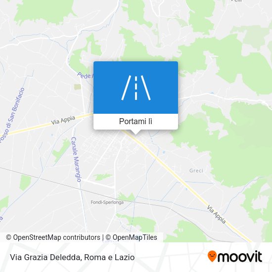 Mappa Via Grazia Deledda