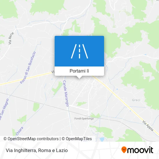 Mappa Via Inghilterra