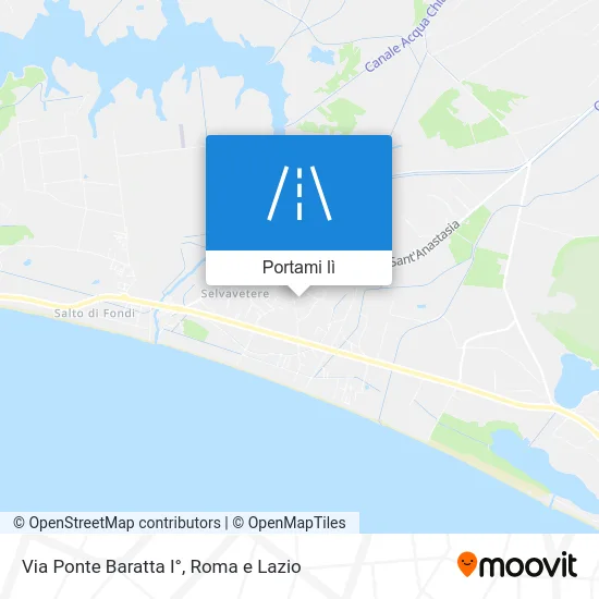 Mappa Via Ponte Baratta I°