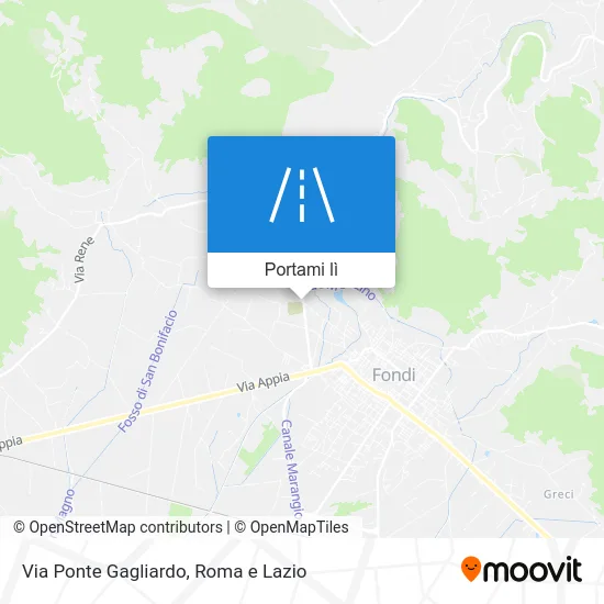 Mappa Via Ponte Gagliardo