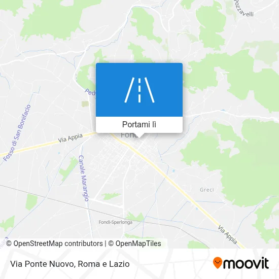Mappa Via Ponte Nuovo